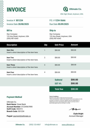 Consulting Invoice