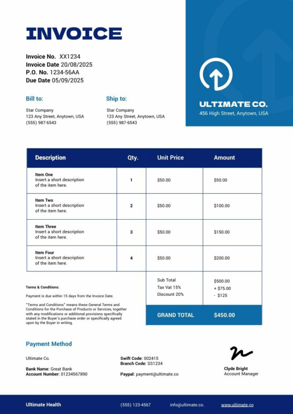 Business Invoice