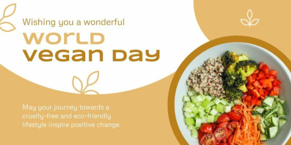 Happy World Vegan Day Twitter Post