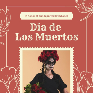 Dia de Los Muertos Instagram Post