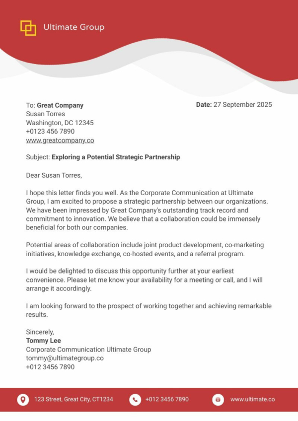 Professional Letterhead