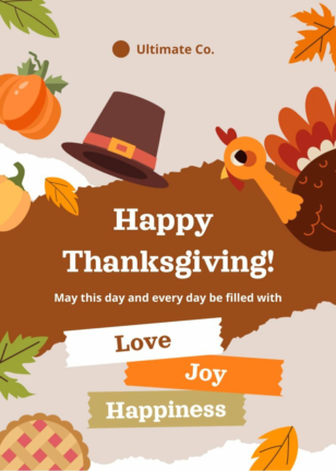 Business Thanksgiving Greeting card