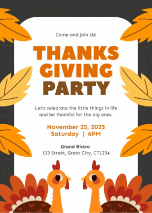 Invitation Thanksgiving Day