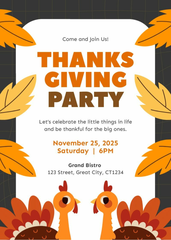 Invitation Thanksgiving Day