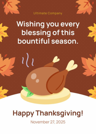 Thanksgiving Wishes Card