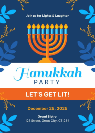 Hanukkah Party Invitation