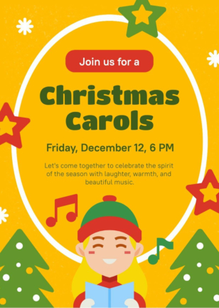 Christmas Carols Invitation