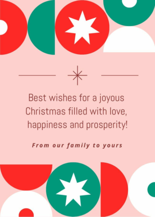 Modern Christmas Card