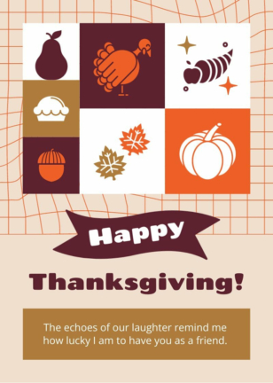 Retro Thanksgiving Card