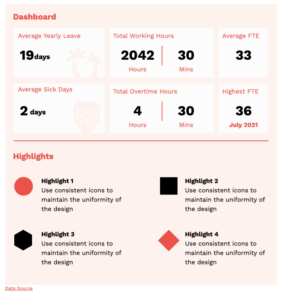 piktochart hr annual report template