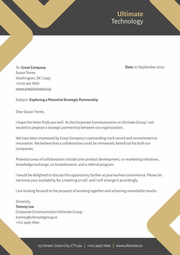 example of a complex business letterhead