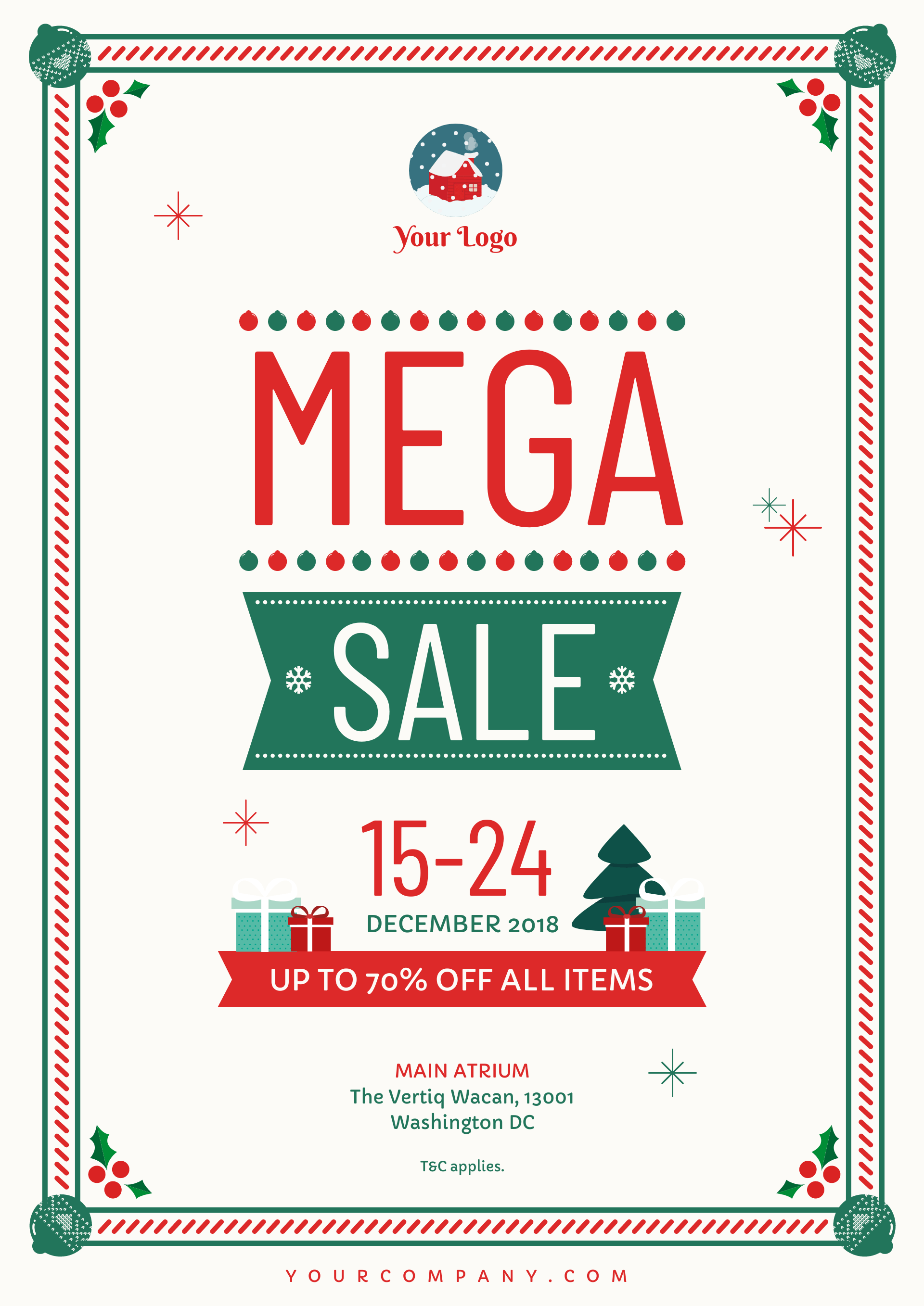 example of a christmas sale flyer