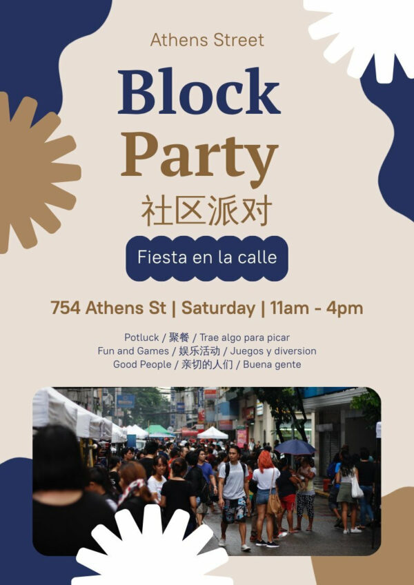 Block Party Flyer