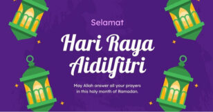 Decorative Selamat Hari Raya Aidilfitri Facebook Post