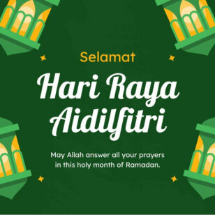 Decorative Selamat Hari Raya Aidilfitri Instagram Post