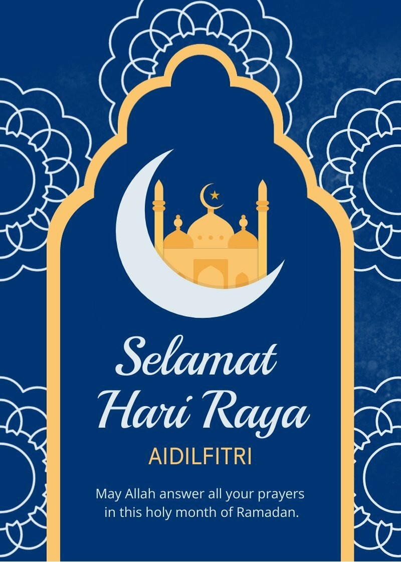 Blue Selamat Hari Raya