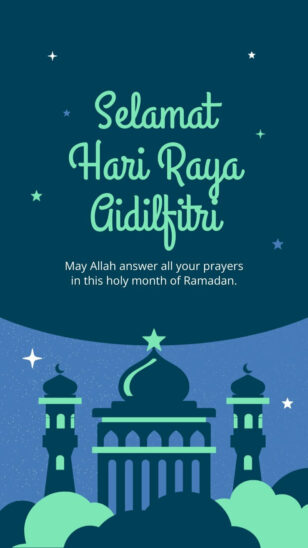 Selamat Hari Raya Aidilfitri Instagram Story