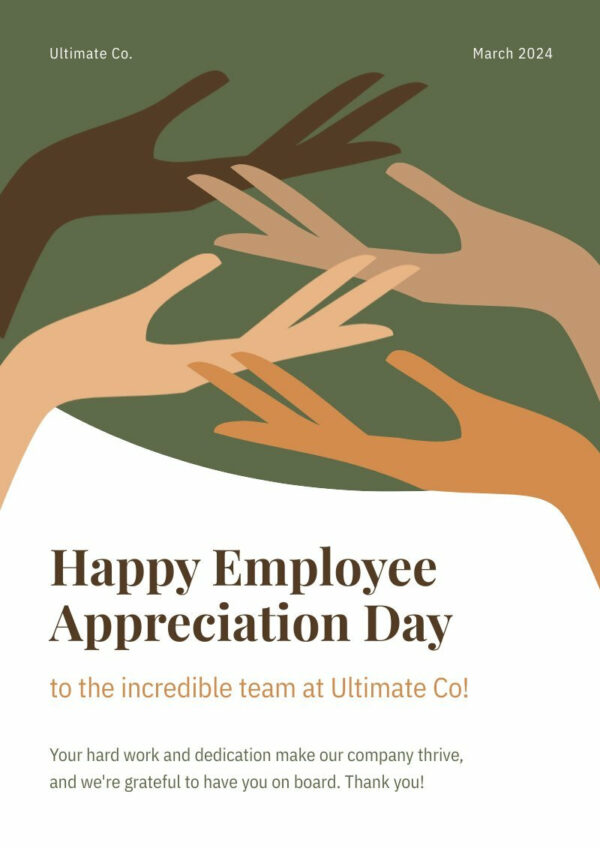 Simple Team Appreciation Poster